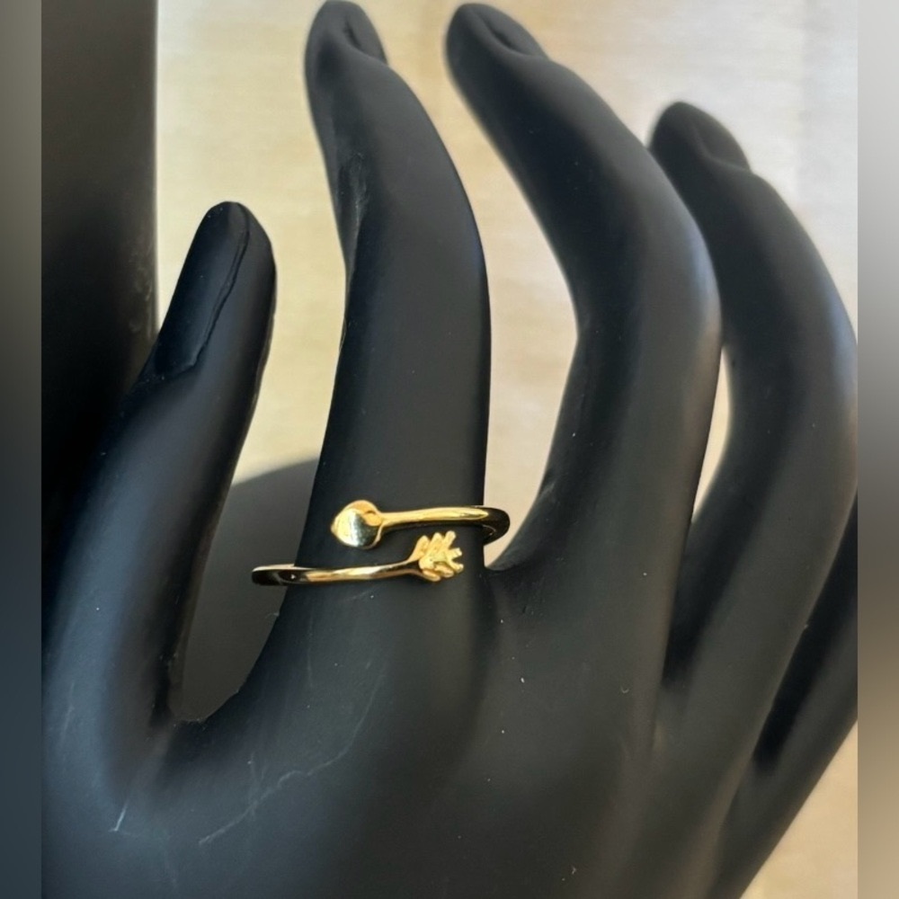 Kate Spade gold plated arrow ring